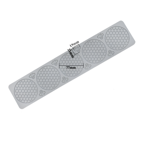 Gray textured mat with measurements on a white background | Cocktail Ceremony