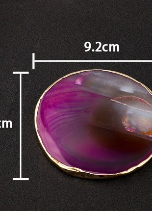 Natural jade coaster