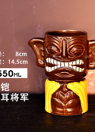 Tiki Mug — Big Ear General 550ml Coffee color