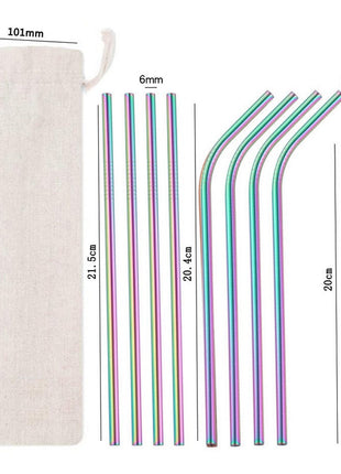 Colored Metal Straws