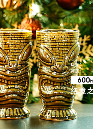 Tiki Mug — Island of Desperation 600ml Bronze Color