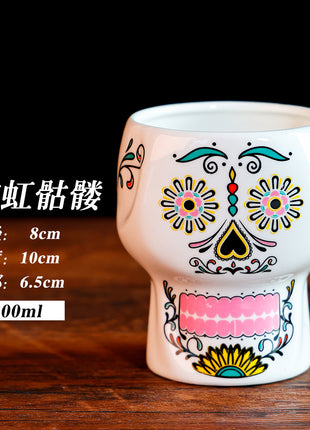 Tiki Mug — Neon Skull 300ml Pink