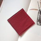 Fabric Coaster — Red cotton (9×9 cm)