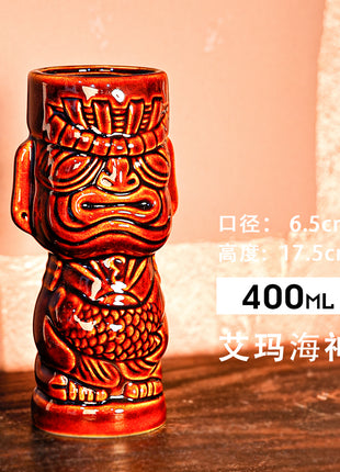 Tiki Mug — Aimar God 400ml Coffee Color