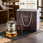 Side pressure handle-transparent color [walnut elegant cup]