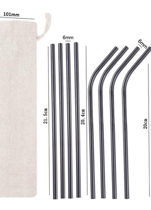 Colored Metal Straws