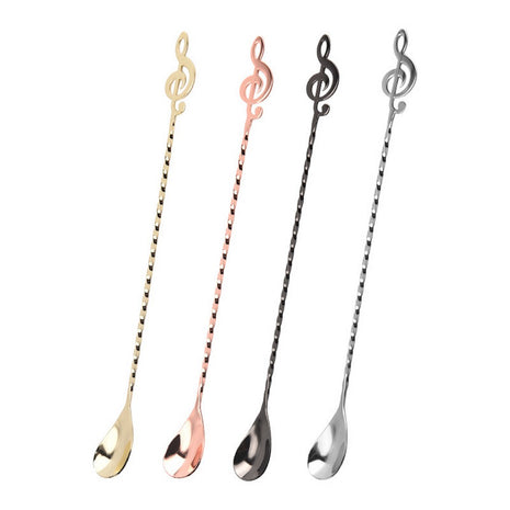 Bar spoon Note — treble clef tip detail | Cocktail Ceremony