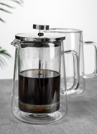 French press double layer