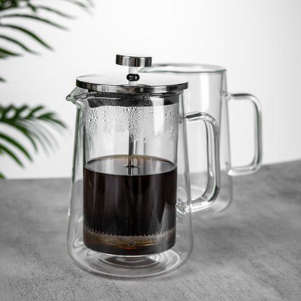 French press double layer