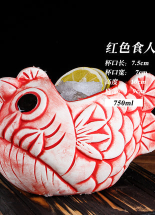 Tiki Mug — Red Piranha 750ml
