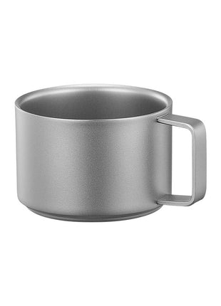 Double-layer titanium cup