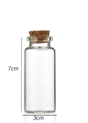 30 ml cork glass tube (set of 10 Pcs)