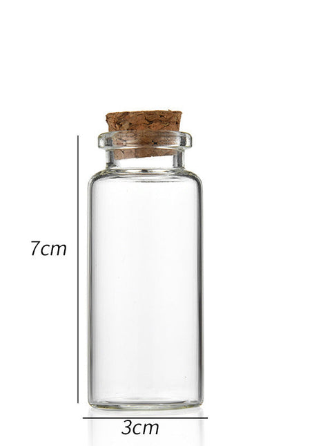 30 ml cork glass tube (set of 10 Pcs)