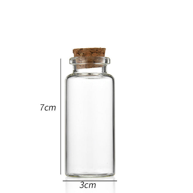 30 ml cork glass tube (set of 10 Pcs)