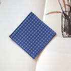 Fabric Coaster — Blue honey jacquard (9×9 cm)
