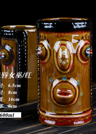 Tiki Mug — Lip Enchantress (Red) 600ml