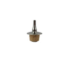 Cork bottle stopper with metal top on a gray background | Cocktail Ceremony