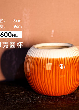 Tiki Mug — Coconut shell round cup, 600ml