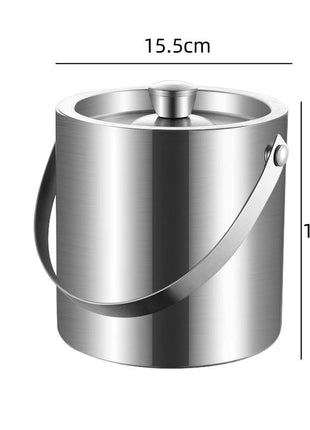 2L ice bucket with clips
