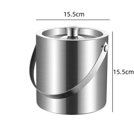 2L ice bucket with clips