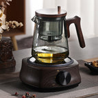 Side pressure - smoke gray + wood grain electric ceramic stove