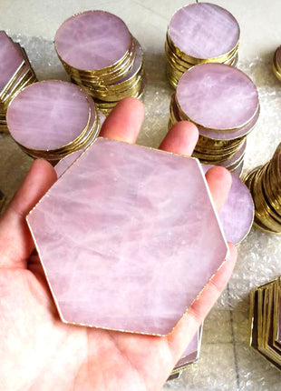 Natural jade coaster