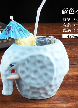 Tiki Mug — Blue Little Elephant 480ml
