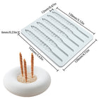 Silicone mold for making wheat stalks with dimensions and product code LFM-465 displayed | Cocktail Ceremony