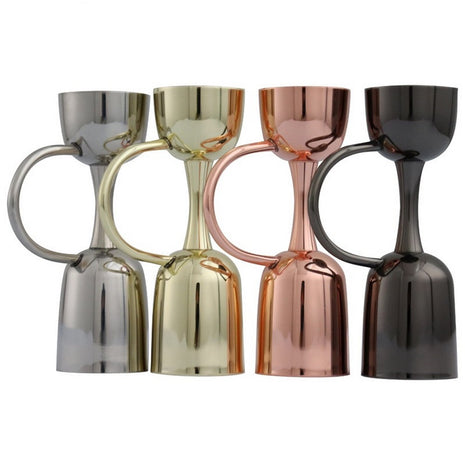 Jigger with side handle — grip detail | Cocktail Ceremony