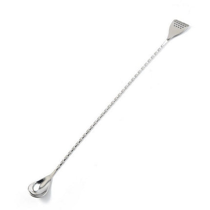 Bar spoon strainer