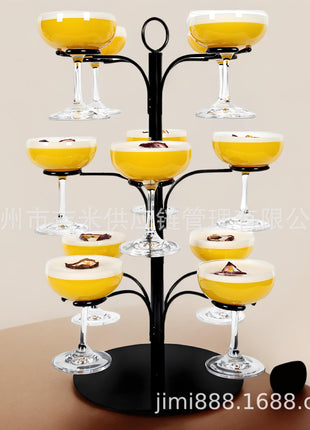 Goblet metal hanger 12 glasses