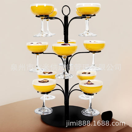 Goblet metal hanger 8 glasses