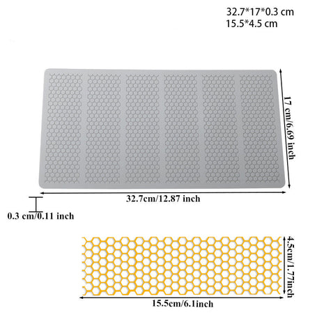 Honeycomb Silicone Mold, view 2 — silicone bar mold for cocktail bars | Cocktail Ceremony