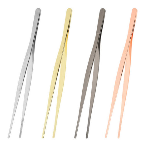 Straight bar tweezers, 22.5cm — gold finish | Cocktail Ceremony