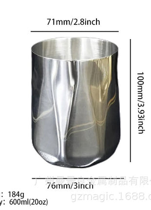 Stainless steel glass