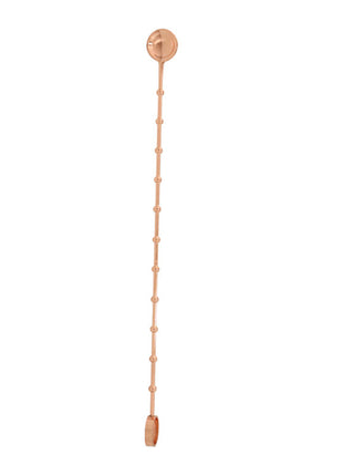 Copper wall-mounted candle holder on a white background