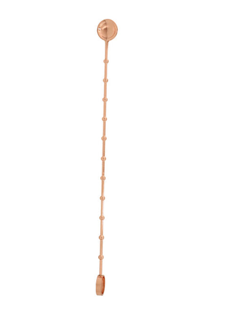Copper wall-mounted candle holder on a white background