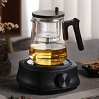 Side pressure handle - transparent color + black electric ceramic stove
