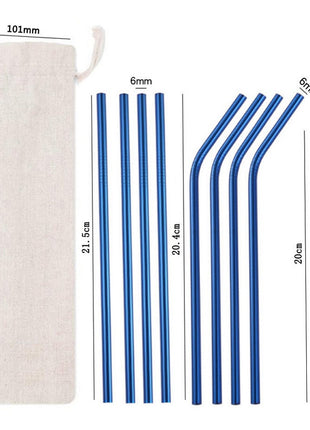 Colored Metal Straws