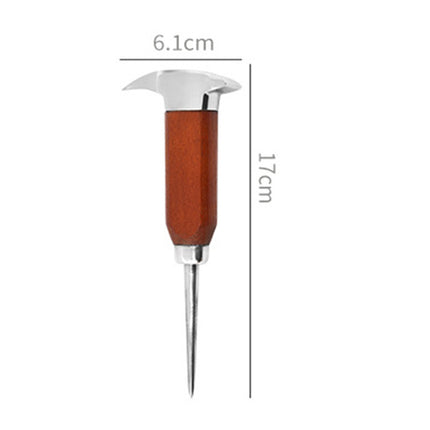 Short Ice Pick with Wood Handle
