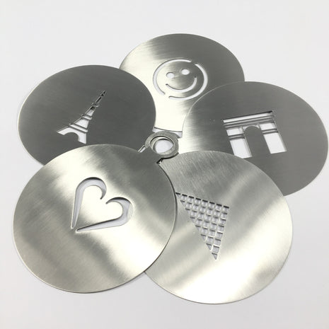 Latte Art Mold, view 2 — barista coffee tool for cocktail bars | Cocktail Ceremony