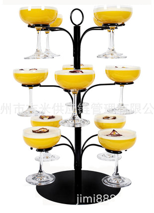 Goblet metal hanger 12 glasses