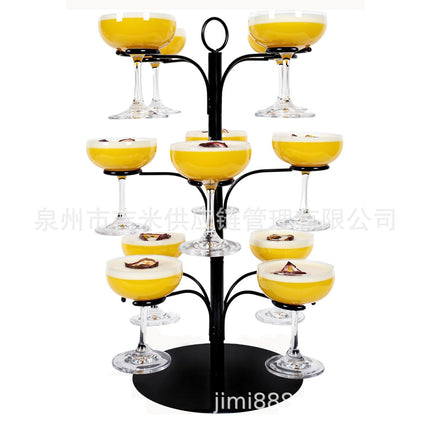 Goblet metal hanger 8 glasses