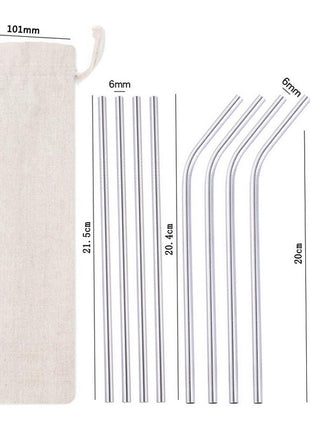 Colored Metal Straws