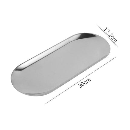 Metallic object with dimensions and weight on a white background