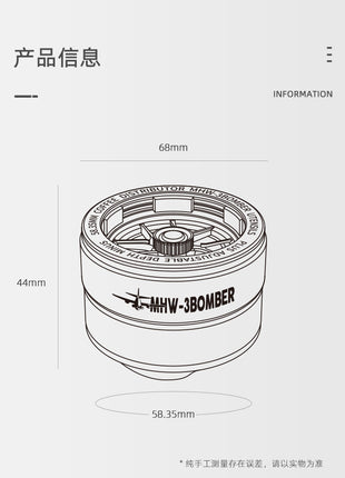 MHW-3BOMBER Bomber tamper 58mm
