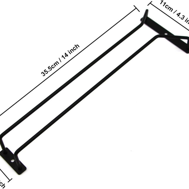 glass holder rail
