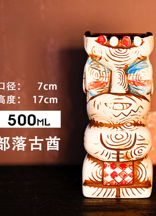 Tiki Mug — Tribe Ancient Chief 500ml Matte
