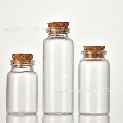 30 ml cork glass tube (set of 10 Pcs)