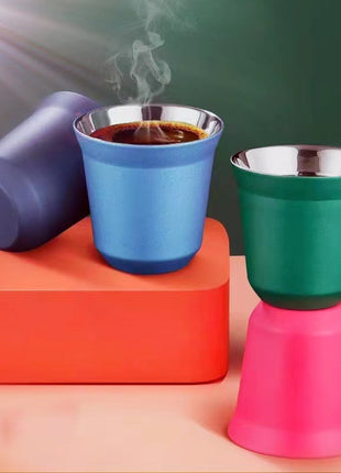 double-layer coffee mug
